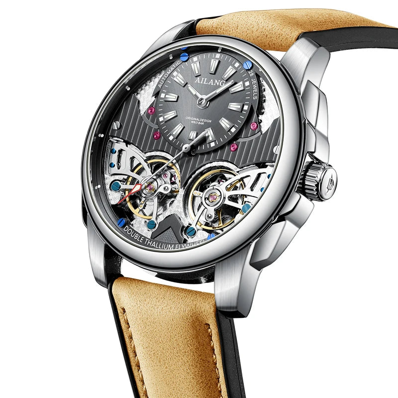 AILANG Tourbillon Leather Automatic Watch