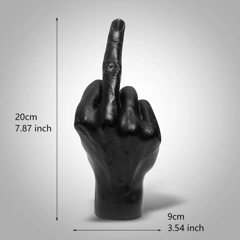 Resin Middle Finger Statue