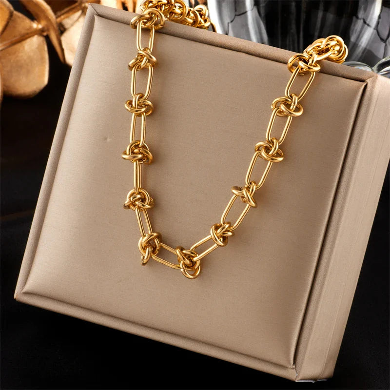 Twist Knot Necklace Bracelet