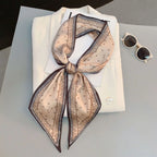 Horse Pattern Long Silk Scarf