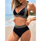 Summer Solid Split Bikini