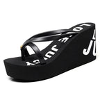Women Cross Wedge Slippers