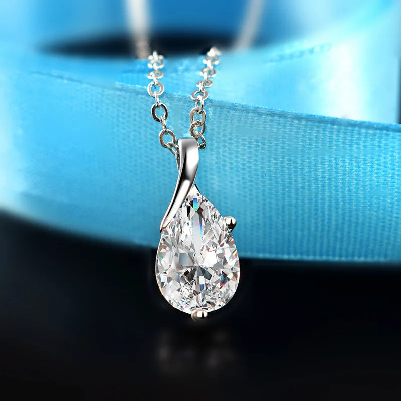 Crystal Blue Topaz Pendant