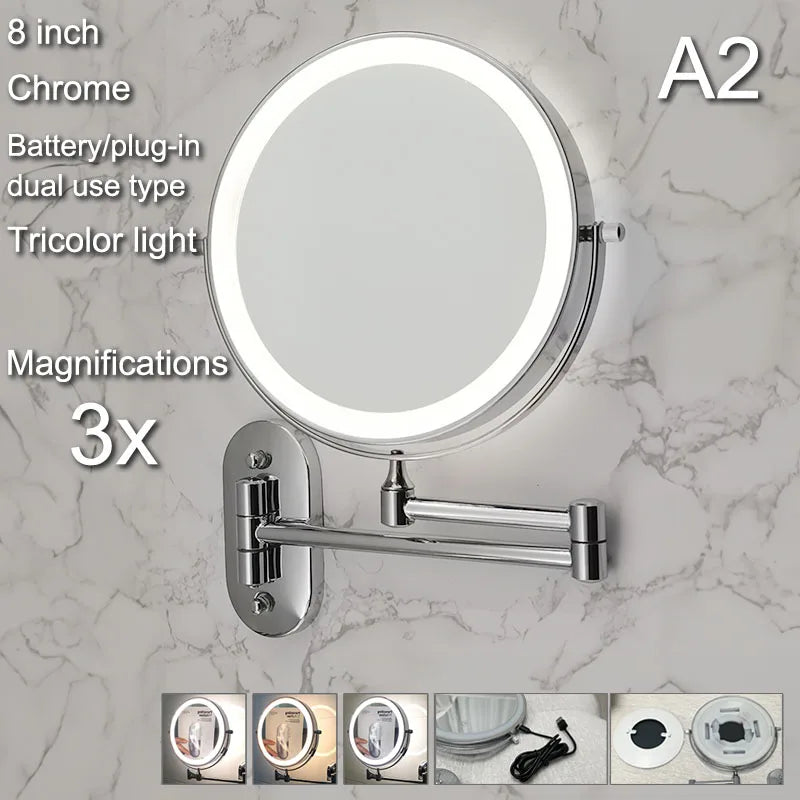 Wall Mounted Lighted Makeup Mirror