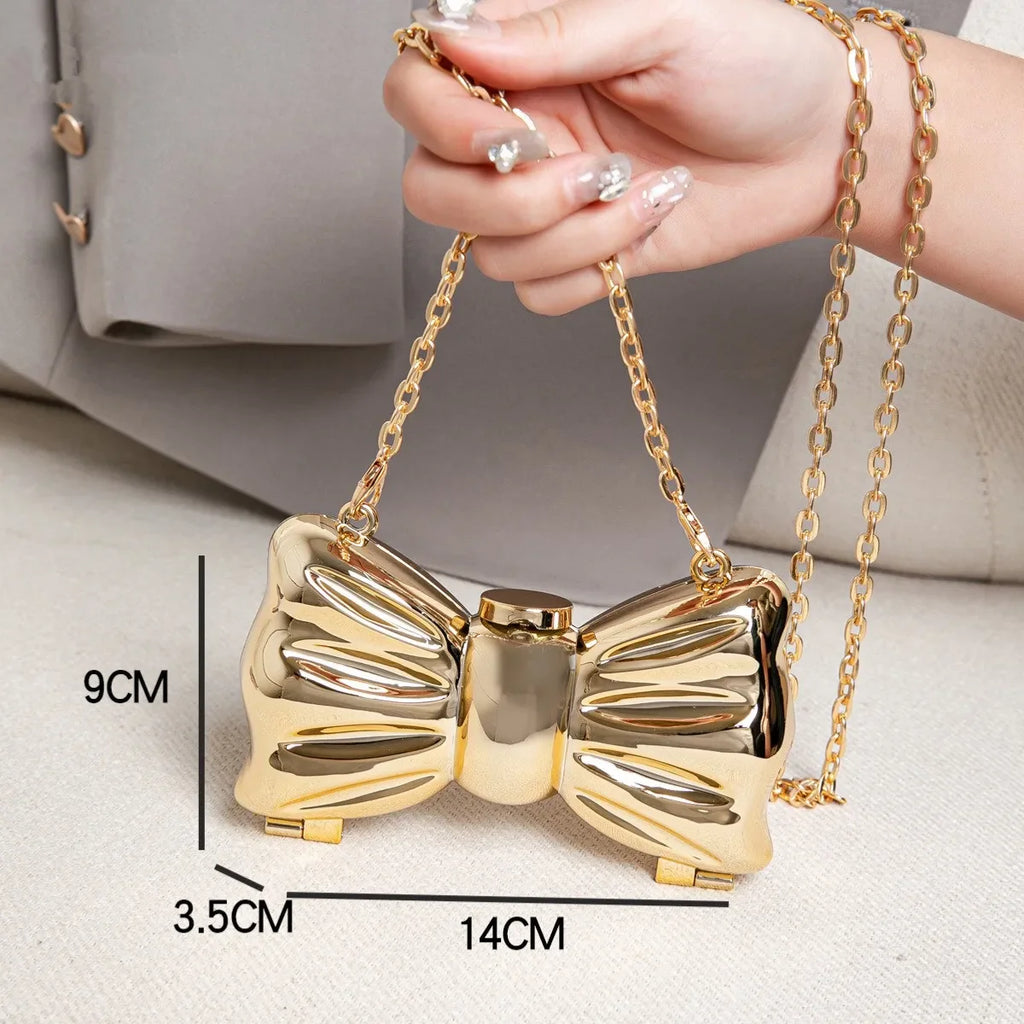 Golden Evening Round Clutch