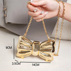 Golden Evening Round Clutch