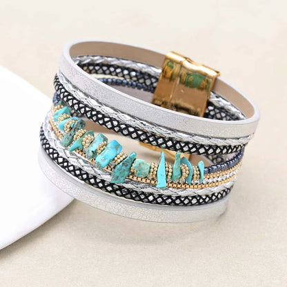 Love Heart Charm Leather Bracelet