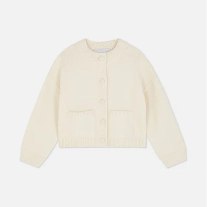 Casual O-Neck Chocolate Cardigan