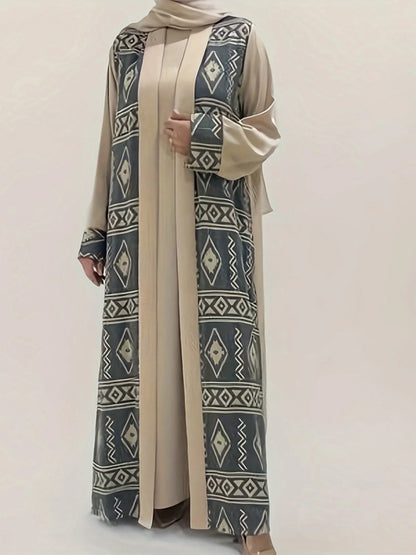 Elegant Floral Embroidered Abaya