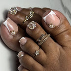 French False Toe Nails Heart