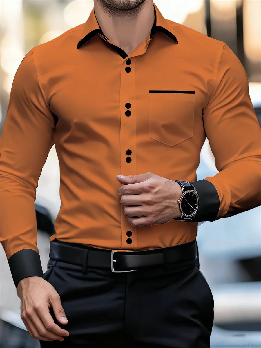 Printed Casual Collar Long Sleeve Shirt