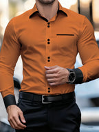 Printed Casual Collar Long Sleeve Shirt