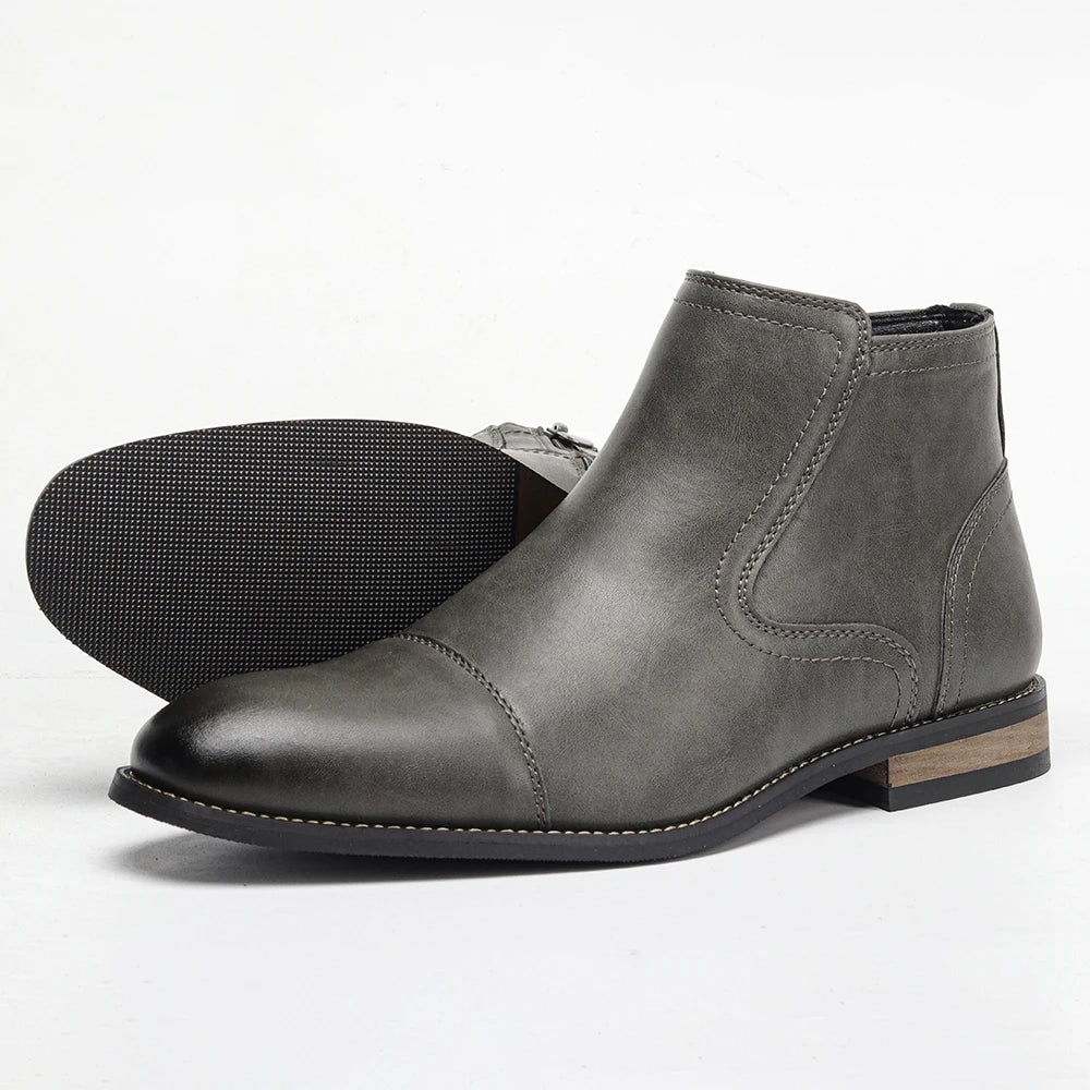 Ankle Leather Boots