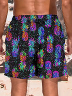 Pineapple 3D Print Swim Trunks
