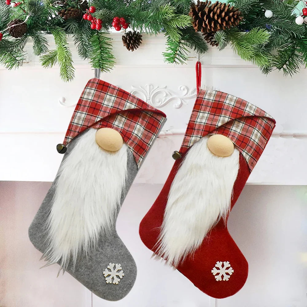 Santa Socks Gift Bag
