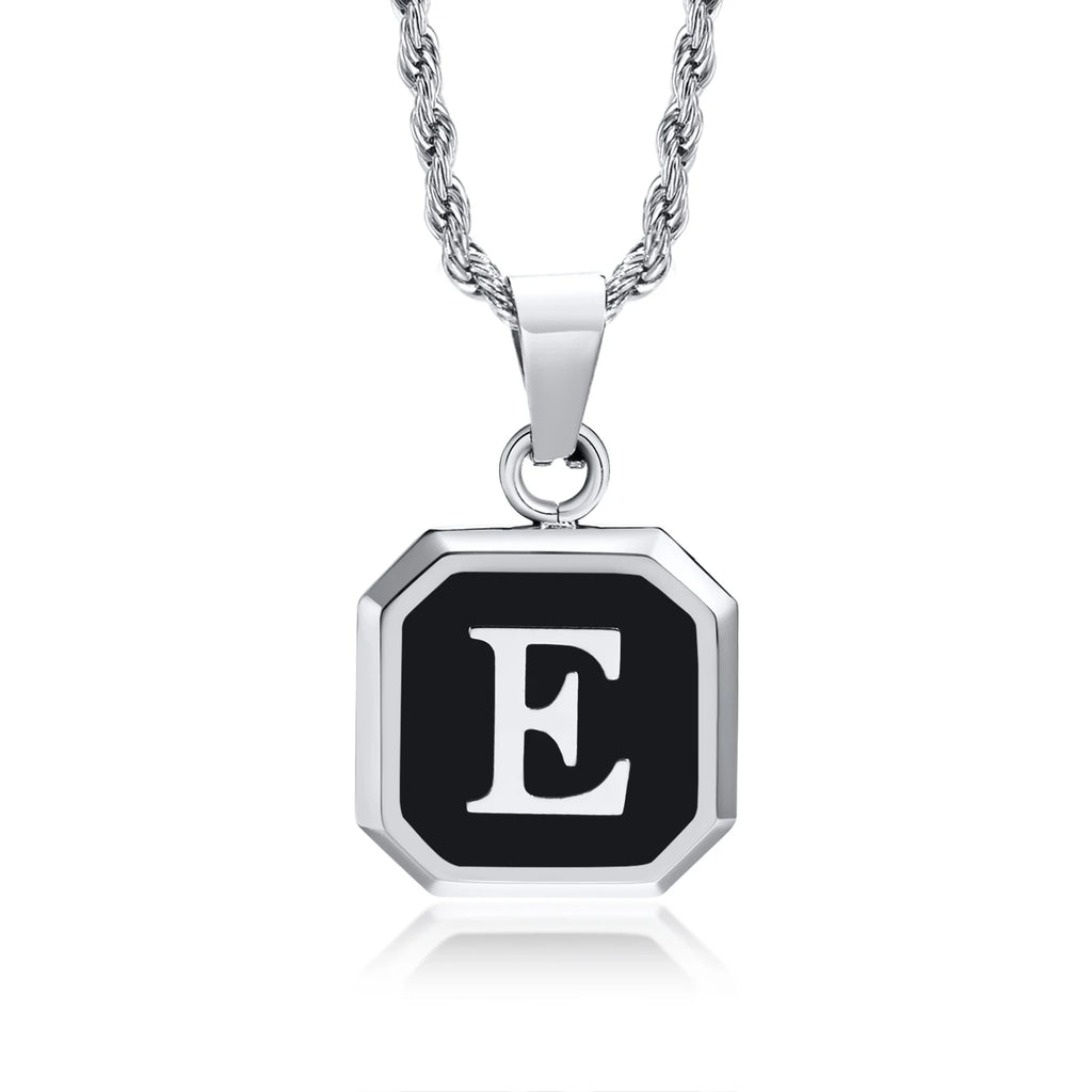 Initials Letter Pendant Necklace