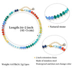 Rainbow Gemstone Choker Necklace