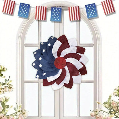 America Patriotic Flag Door Wreath