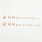 French False Toe Nails Heart