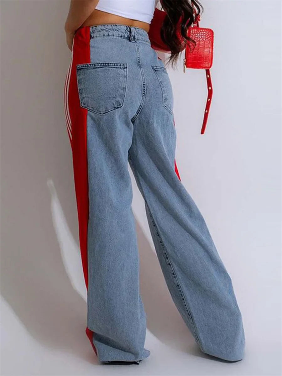 Wide Leg Denim Jeans