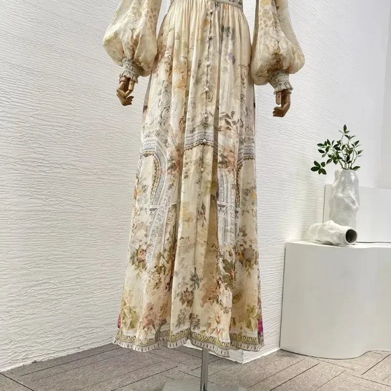 Elegant Lace Patchwork Midi Dress