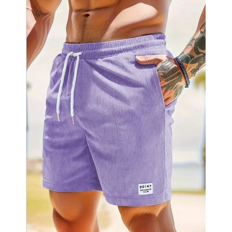 Corduroy Sweatpants Beach Shorts