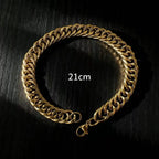 HNSP Gold Curb Necklace