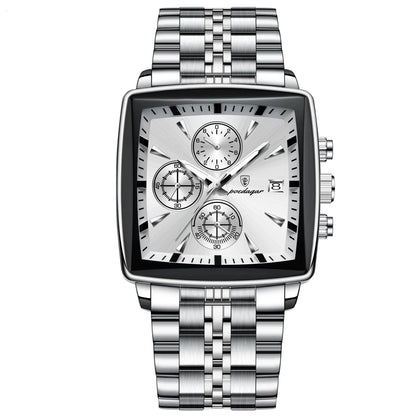 Square Face Chronograph Watch