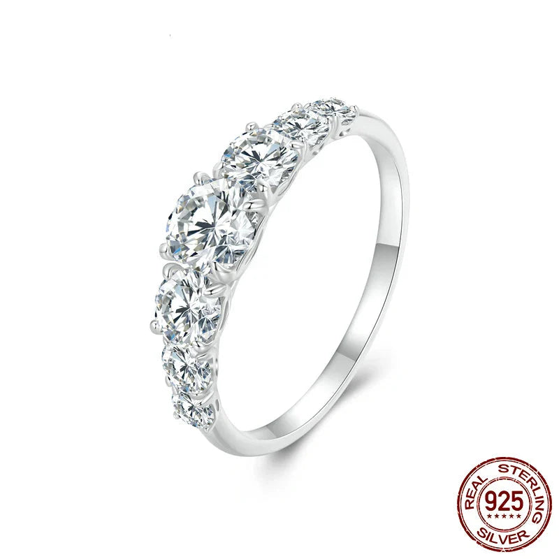 Heart Setting Moissanite Engagement Ring