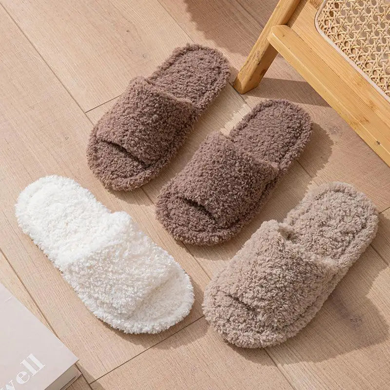 Plush Winter Home Slippers