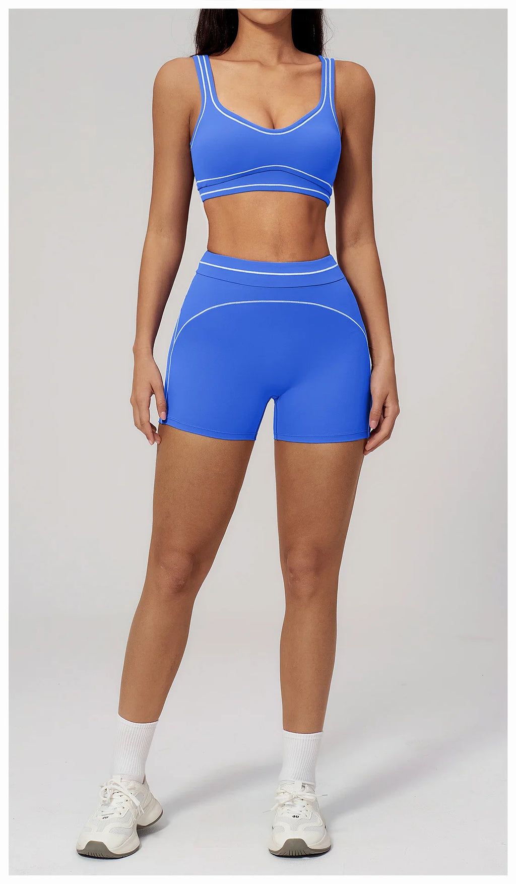 Knit Construction Sleeveless True-To-Size Fit Two-Piece Yoga Set