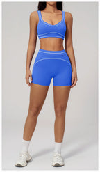 Knit Construction Sleeveless True-To-Size Fit Two-Piece Yoga Set