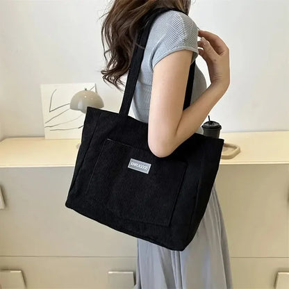 Large Corduroy Tote Bag