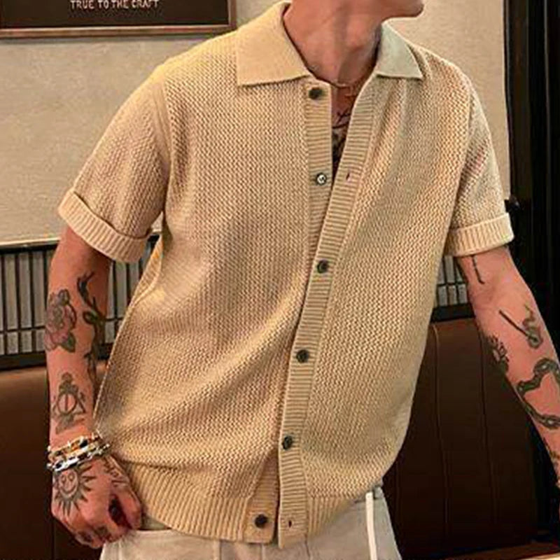 Solid Casual Knit Shirt