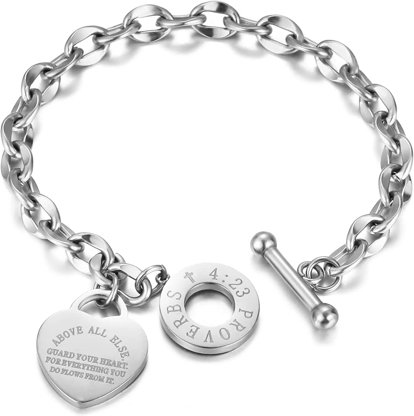 Heart Link Chain Bracelet