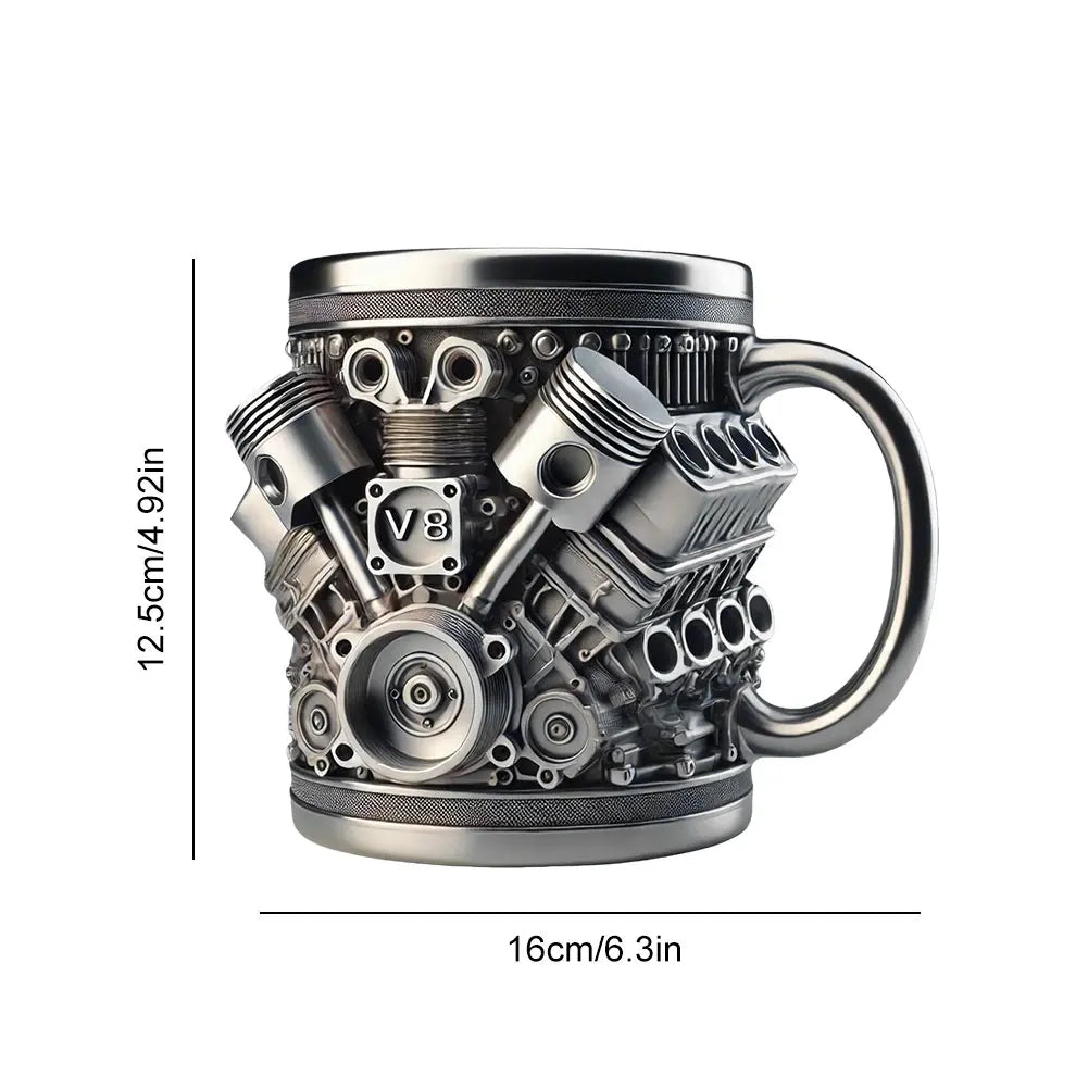 Engine Coffee Mug Stainless Steel
