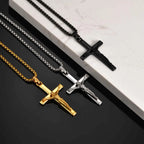 Mprainbow Crucifix Cross Necklace