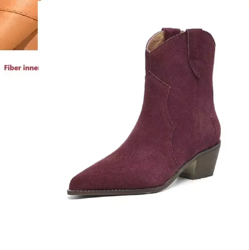 Suede Pointy Boots