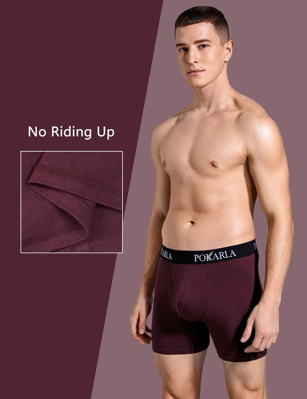 POKARLA Men’s Cotton Boxer Shorts