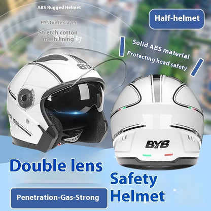 Open Face Motorcycle Helmet