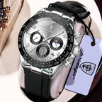 POEDAGAR Military Chronograph Silicone Watch