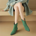 Suede Pointy Boots