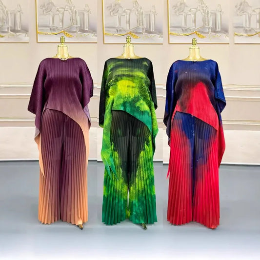 Two-piece Pleated Outfit Set