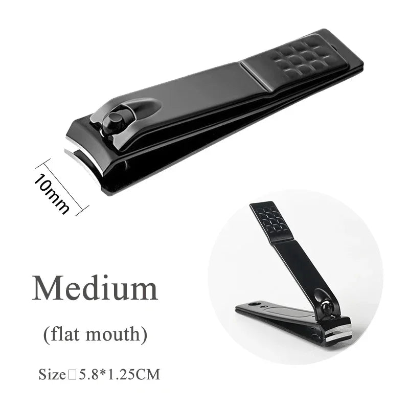 Black Nail Clippers Stainless Steel