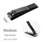 Black Nail Clippers Stainless Steel