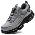 Rotating-Button Anti-Smash Safety Shoes