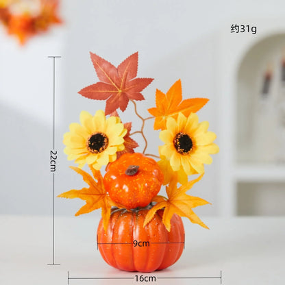 Autumn Theme Sunflower Maple Leaf Ornaments