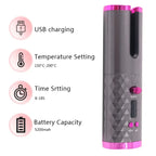 Wireless Ceramic Hair Curler