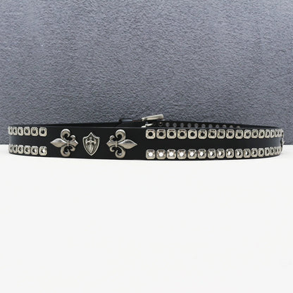 Heavy duty leather belt