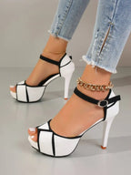 Top Sandals Fish Mouth Platform